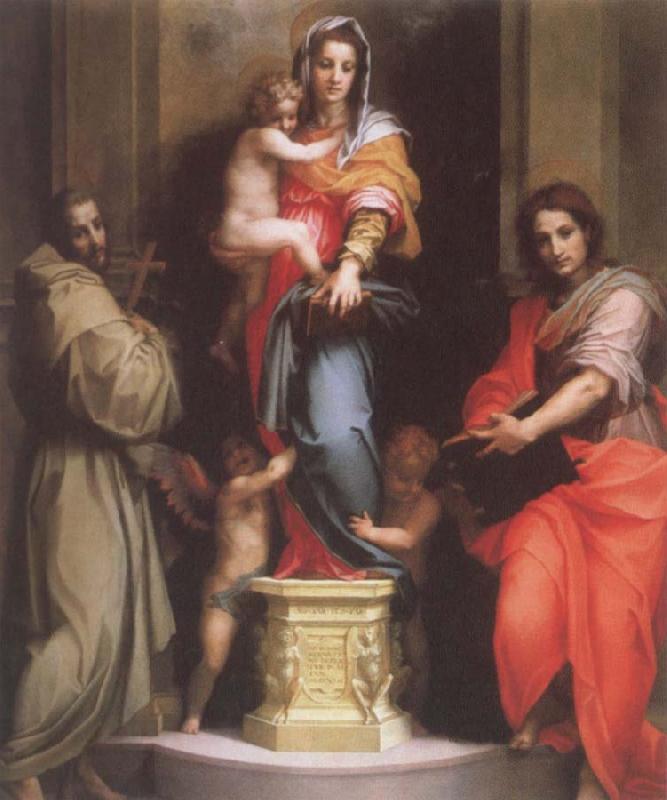 Andrea del Sarto Madonna of the Harpies oil painting image